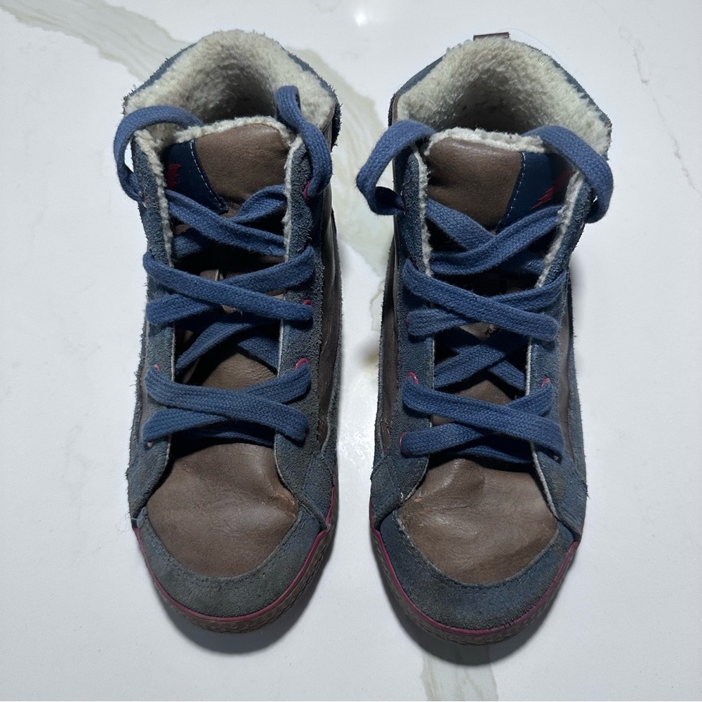 Hanna Andersson High-Top Sneakers Faux Fur Lined Boys Size 3